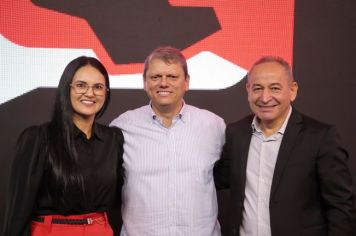 Katia Morita e Ismael se reúnem com governador Tarcísio em busca de recursos para Auriflama