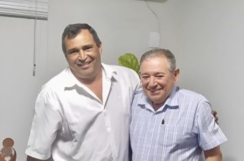 Presidente da Câmara de Auriflama recebe ex-vereador Alaor dos Santos para diálogo sobre desenvolvimento da cidade