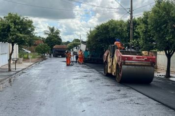 Recapeamento asfáltico segue em ritmo acelerado em Auriflama