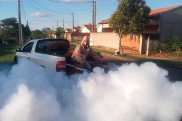 Primeira aplicação do fumacê contra a dengue em Auriflama acontece nesta terça (21)