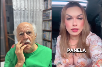 Ary Fontoura viraliza com esquete ao lado de influencer Paola