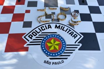 PM de Auriflama localiza coroa furtada da Igreja Católica e prende suspeito