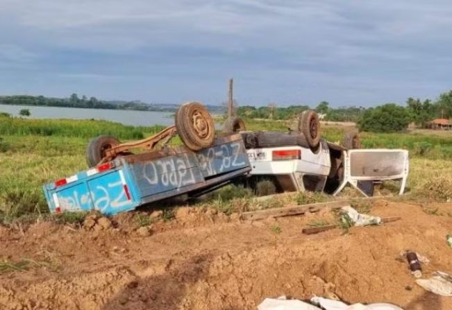 Motorista com marcas de facada na cabeça morre após capotar carro em Buritama