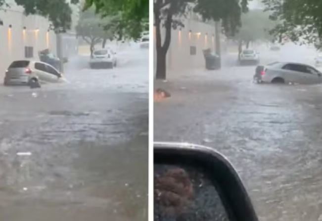 Chuva forte provoca estragos na região