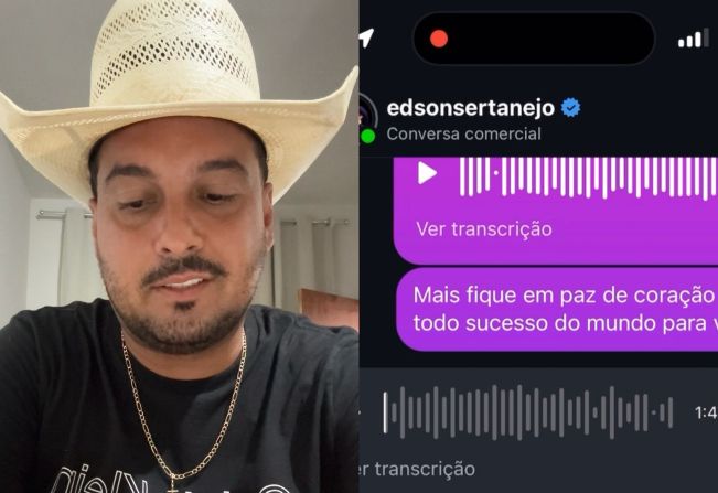 Cantor Edson pede desculpas após desentendimento com influenciador durante Festa do Peão