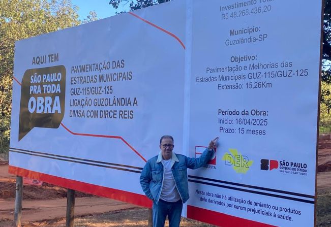 Pavimentação entre Guzolândia e Dirce Reis começa a virar realidade  