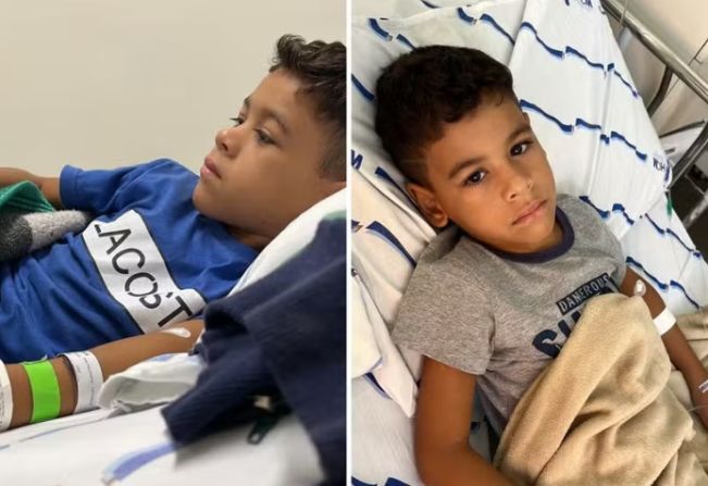 Menino de 6 anos descobre câncer raro após reclamar de dores no braço
