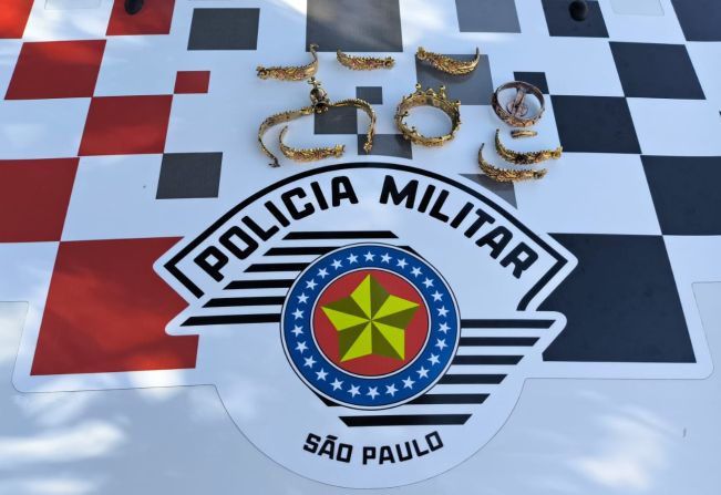PM de Auriflama localiza coroa furtada da Igreja Católica e prende suspeito